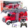 LEAN TOYS Gaisrinis automobilis su strėle ir vandens purškimo funkcija 1:24 RC transporto priemonė