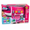 LEAN TOYS Sulankstomas 2-in-1 lėlių keleivinis lėktuvas rožinis – transformuojamas lėlių namelis 30 cm lėlėms