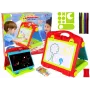 LEAN TOYS Sulankstomas 2v1 Lentynų Lagaminas - Kreida ir Markeriai