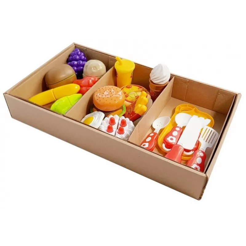 LEAN TOYS Vaisių ir daržovių pjaustymo rinkinys
