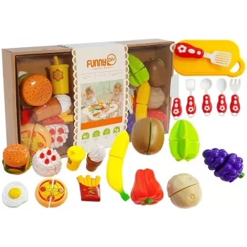 LEAN TOYS Vaisių ir daržovių pjaustymo rinkinys