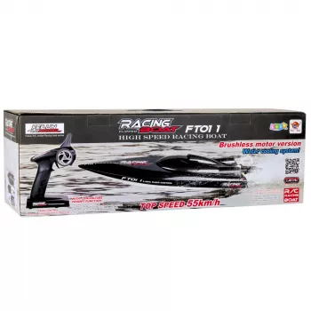 LEAN TOYS FT011 nuotoliniu valdymu valdomas RC bešepetėlis motorlaivis 55 km/h