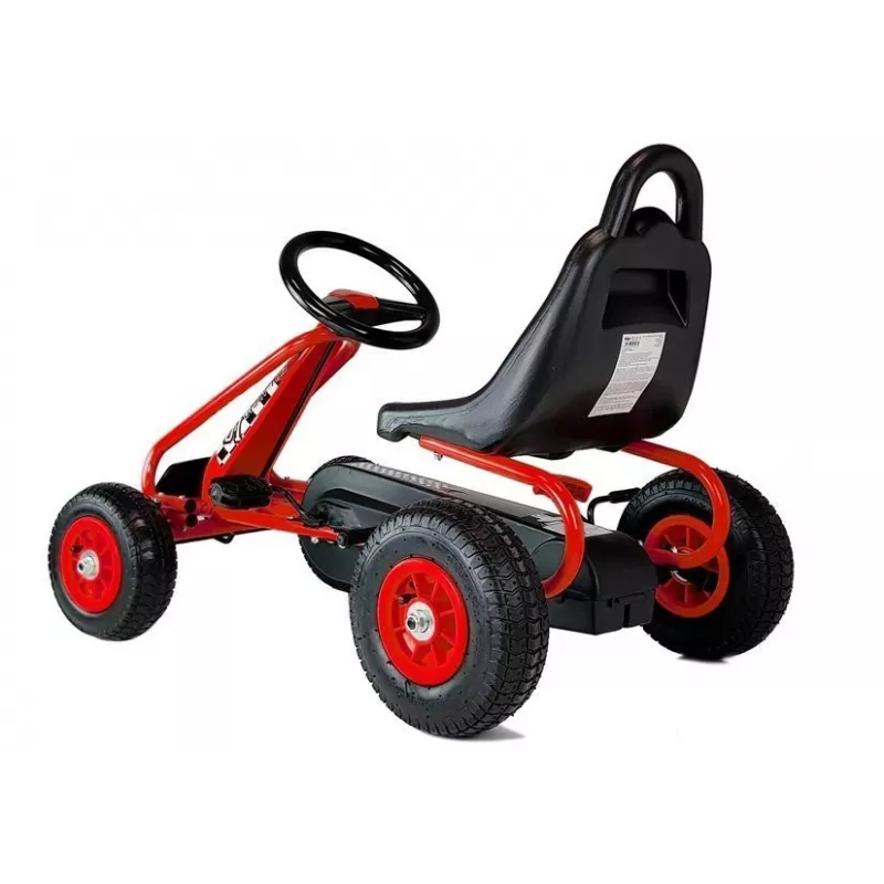 LEAN TOYS G201 Pedalinis Go-Kart Raudonas