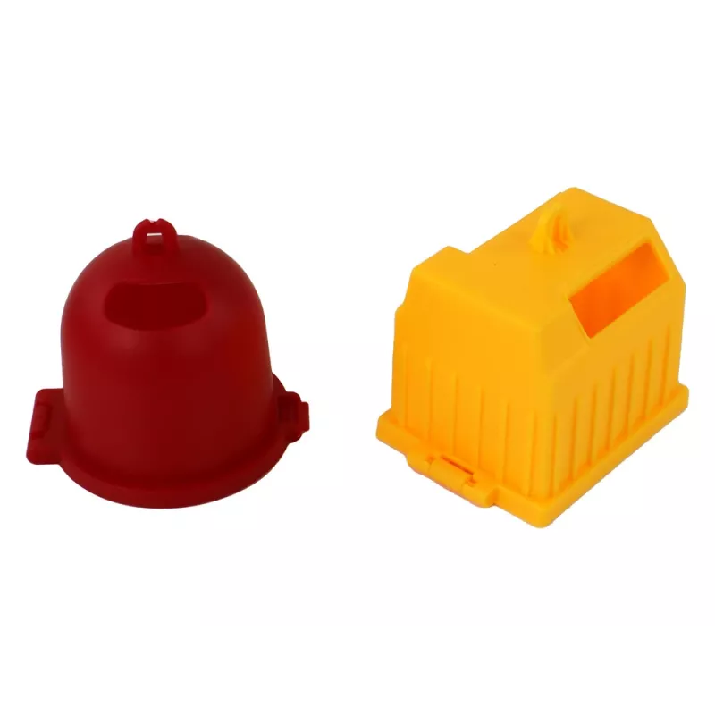 LEAN TOYS Šiukšliavežis su Kranu Friction Drive Oranžinis 1:16