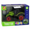 LEAN TOYS Žalias 15 cm ūkio traktorius su frikciniu varikliu