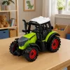 LEAN TOYS Žalias 15 cm ūkio traktorius su frikciniu varikliu