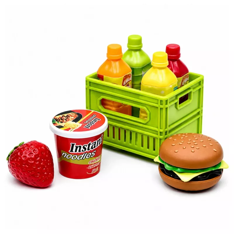 LEAN TOYS Green maisto transportavimo sunkvežimis 1:55
