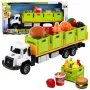 LEAN TOYS Green maisto transportavimo sunkvežimis 1:55