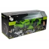LEAN TOYS Gun Launcher Car 2 in 1 Remotely Operated Foam Discs Green