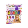 LEAN TOYS Plaukų dažymo rinkinys vaikams 5 dažai ir trintukai