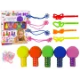 LEAN TOYS Plaukų dažymo rinkinys vaikams 5 dažai ir trintukai