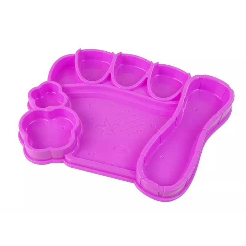 LEAN TOYS Plaukų formavimo rinkinys su tiesintuvu ir spalvotomis kreidelėmis sruogoms + plaukų aksesuarai
