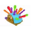 LEAN TOYS Ežiuko dėlionė Mėlyna Spalvingi smaigaliai