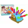 LEAN TOYS Ežiuko dėlionė Mėlyna Spalvingi smaigaliai