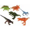 LEAN TOYS Sraigtasparnių ir Dinozaurų Transporto Priemonių Rinkinys 8 Spalvingos Dalys