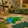 LEAN TOYS Horned Lizard Rubber Figure Stretchable Realistic 20 cm