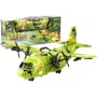 LEAN TOYS Didelis karinis lėktuvas 55cm su priedais
