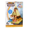 LEAN TOYS Indian Tipi palapinės pagrindas vaikams + 60 kamuoliukų 155 cm