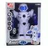 LEAN TOYS išmanus nuotoliniu būdu valdomas robotas su RC nuotolinio valdymo pulteliu, šviesomis ir garsais