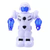 LEAN TOYS išmanus nuotoliniu būdu valdomas robotas su RC nuotolinio valdymo pulteliu, šviesomis ir garsais