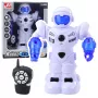 LEAN TOYS išmanus nuotoliniu būdu valdomas robotas su RC nuotolinio valdymo pulteliu, šviesomis ir garsais