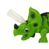 LEAN TOYS Interaktyvus Dinozauras Triceratops Garo Vandens Garsas Žalias