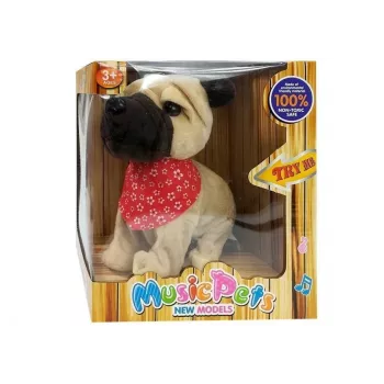 LEAN TOYS Interactive Dog On a Leash Barks Wags Tail Sensors