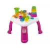 LEAN TOYS Interaktyvus edukacinis stalas su kamuoliukų rūšiavimu ir čiuožykla, rožinis