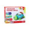 LEAN TOYS Interaktyvus edukacinis vėžlio telefonas 6in1 Šviesos Garsai Žalias