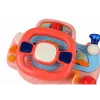 LEAN TOYS Interaktyvus rožinis vairo simuliatorius su vairavimo funkcijomis