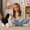 LEAN TOYS Interaktyvus pliušinis šuo minkštu kailiu Border Collie veislė