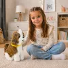LEAN TOYS Interaktyvus pliušinis šuo su minkštu kailiu, Šicu veislė