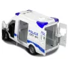LEAN TOYS Interaktyvus policijos radijo automobilis su šviesos ir garso efektais, atidaromomis durelėmis