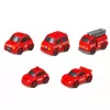 LEAN TOYS Interaktyvus žaidimų komplektas su automobilių stovėjimo aikštele, plovykla ir servisu – Priešgaisrinės tarnybos tema su 8 automobiliais