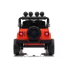 LEAN TOYS Jeep Rubicon DK-JWR558 24V oranžinis akumuliatorinis vaikiškas automobilis su tėvų nuotolinio valdymo pulteliu