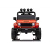 LEAN TOYS Jeep Rubicon DK-JWR558 24V oranžinis akumuliatorinis vaikiškas automobilis su tėvų nuotolinio valdymo pulteliu