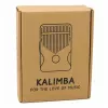LEAN TOYS Kalimba 17 klavišų medinis muzikos instrumentas su aksesuarų krepšiu