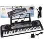 LEAN TOYS Klaviatūra su mikrofonu Muzikinis instrumentas vaikams Juoda
