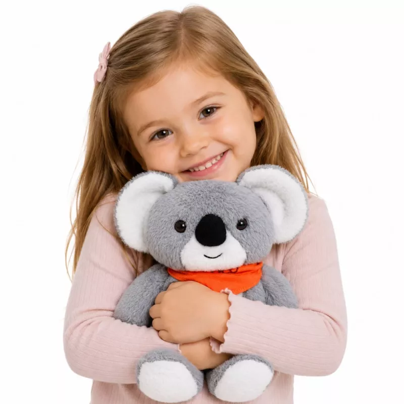 LEAN TOYS Koala Bear Weighted Plush Toy Therapeutic Mascot 1.3 KG Gray 35 cm