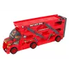 LEAN TOYS Didelis 3 aukštų sunkvežimio priekaba su ištraukiama automobilių paleidimo rampa