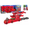 LEAN TOYS Didelis 3 aukštų sunkvežimio priekaba su ištraukiama automobilių paleidimo rampa