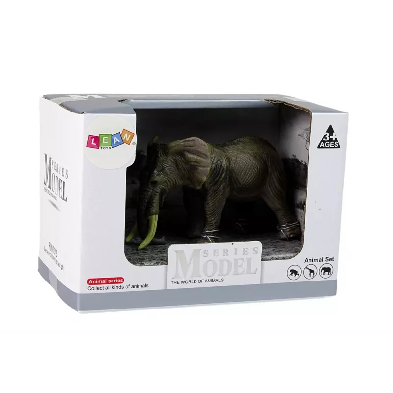 LEAN TOYS Didelė dramblio kolekcinė figūrėlė „Animals of the World“