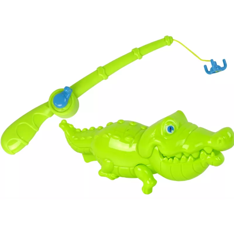 LEAN TOYS Didelis žvejybos rinkinys su meškere „Let's Go Fishing!“ 11 elementų