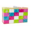 LEAN TOYS Dideli stačiakampiai konstrukciniai blokeliai maiše su spalvotais lipdukais – 20 vnt.
