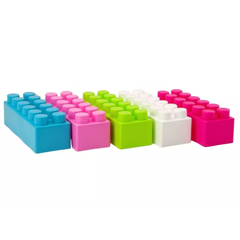 LEAN TOYS Dideli stačiakampiai konstrukciniai blokeliai maiše su spalvotais lipdukais – 20 vnt.