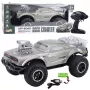 LEAN TOYS Didelis nuotoliniu būdu valdomas visureigis sportinis automobilis RC sidabrinis 1:8