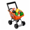 LEAN TOYS Didelis prekybos centro kasos aparato ir vežimėlio rinkinys - 60 dalių su šviesomis, garsais ir aksesuarais, vaidmenų žaidimo žaislas vaikams nuo 3 metų