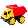 LEAN TOYS Didelis savivartis vaikams smėlio statybų transporto priemonė raudonai geltona