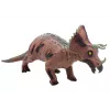 LEAN TOYS Didelė Triceratops Dinozaurų Figūrėlė su Garsu 36 cm Ruda