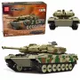 LEAN TOYS Leopard Military Tank Remote Controlled RC Construction Bricks 1100 vnt.